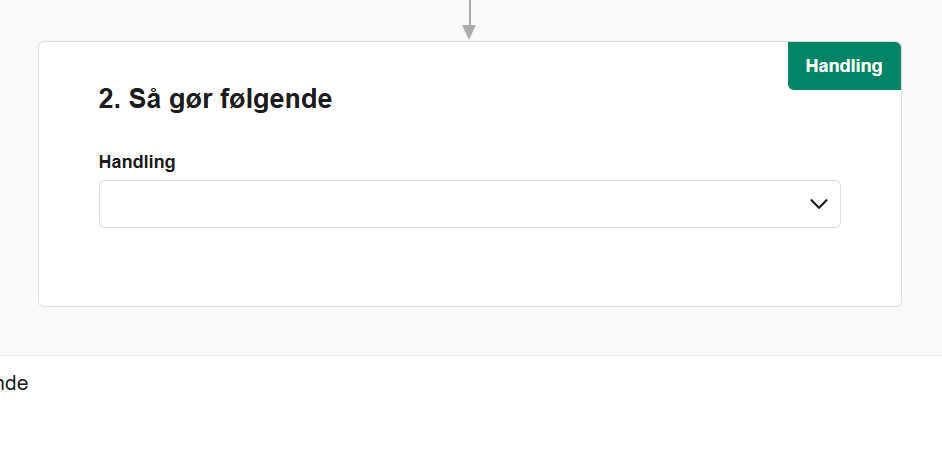 Viser valg af dimensioner under Handling i Bilag Workflows – bruges til at tilføje dimensioner i arbejdsgangen
