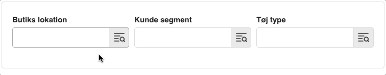 Viser dimensionsfelter på en postering – bruges til at tilføje en dimension for mere detaljeret rapportering.