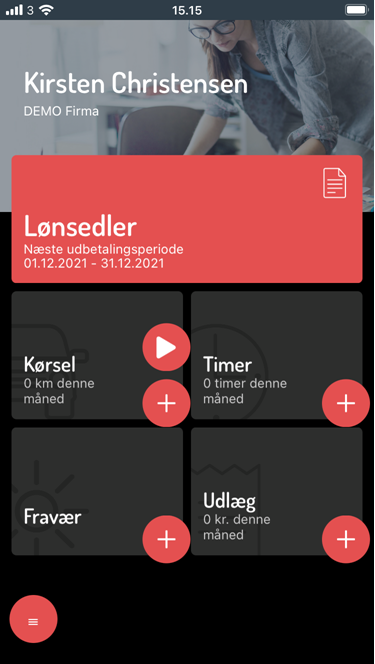 App screenshot: Danløn