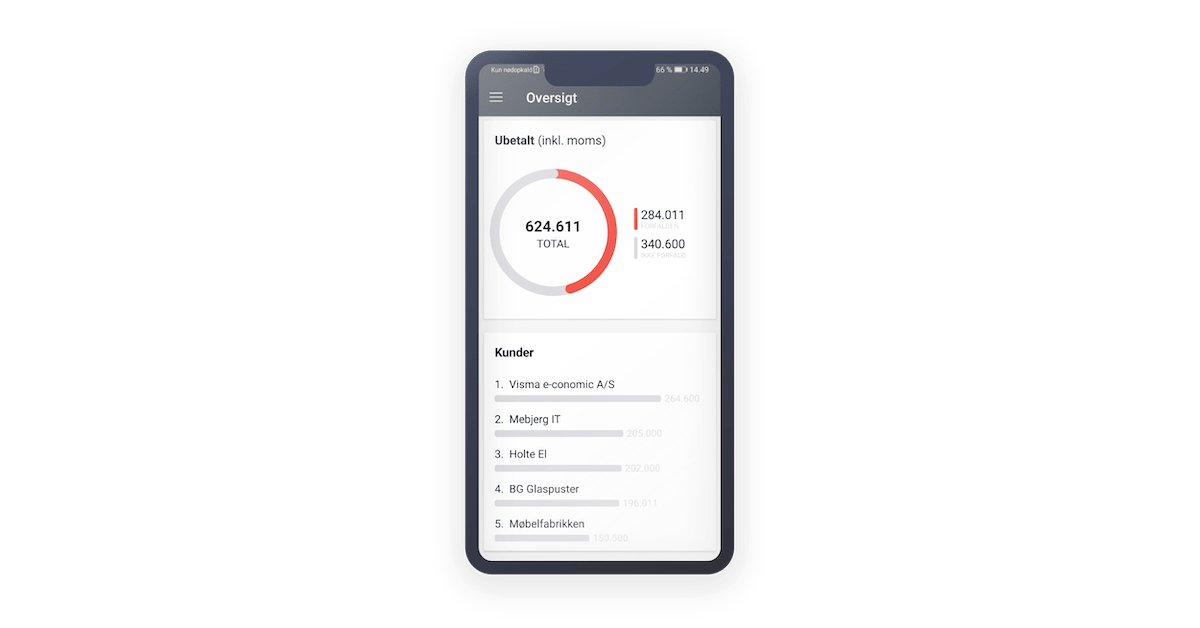 App screenshot: e-conomic (Android)