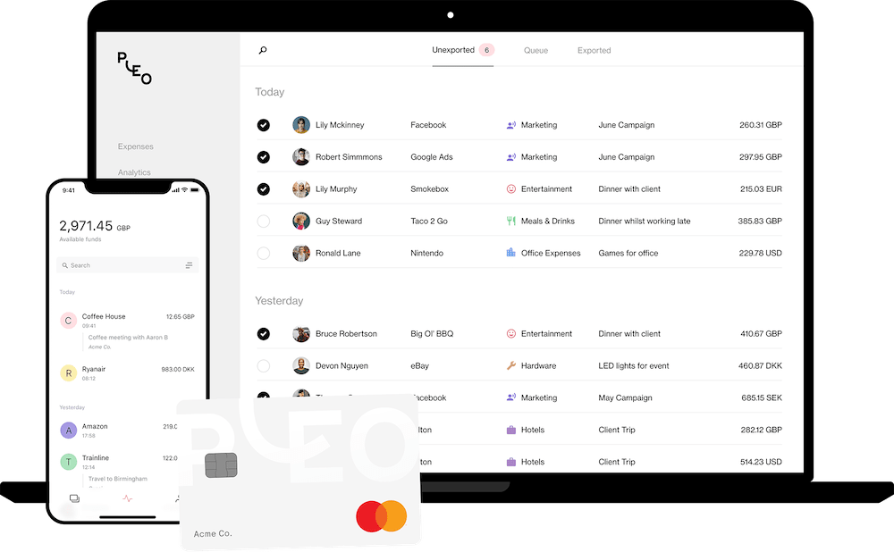 App screenshot: Pleo