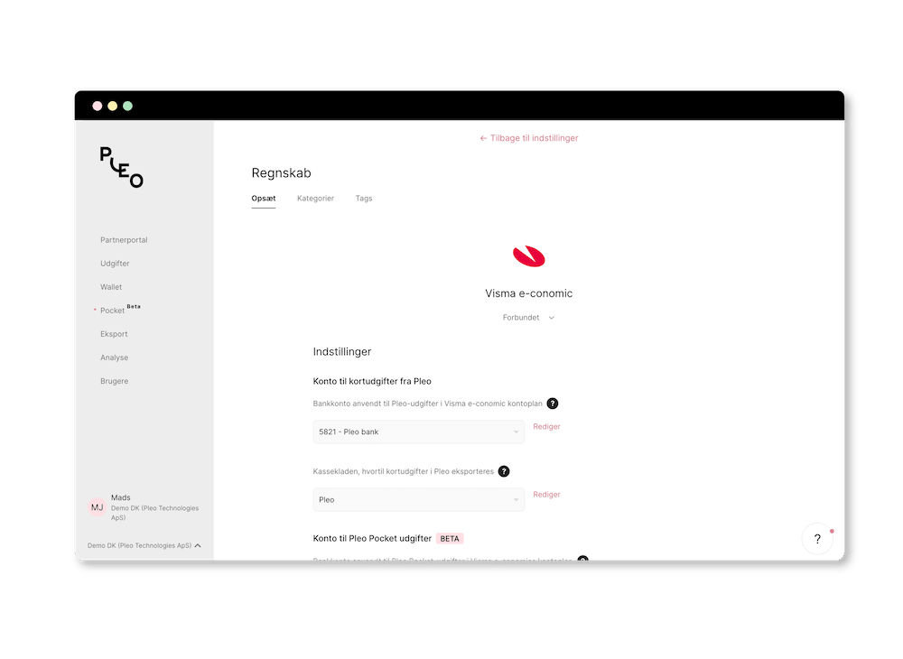 App screenshot: Pleo