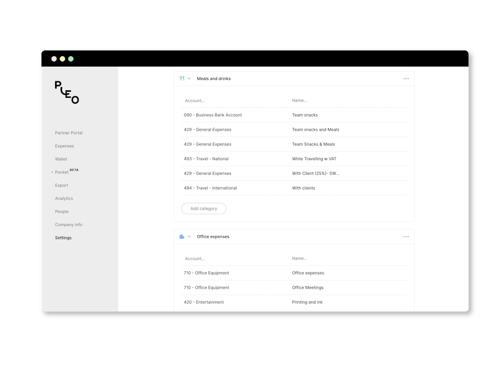 App screenshot: Pleo