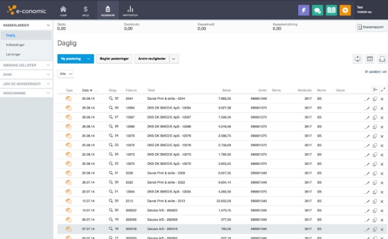 App screenshot: Faktura Import
