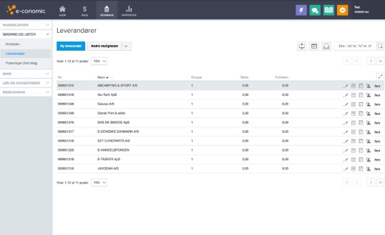 App screenshot: Faktura Import