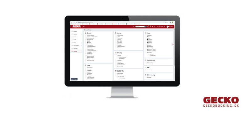 App screenshot: GECKO Booking