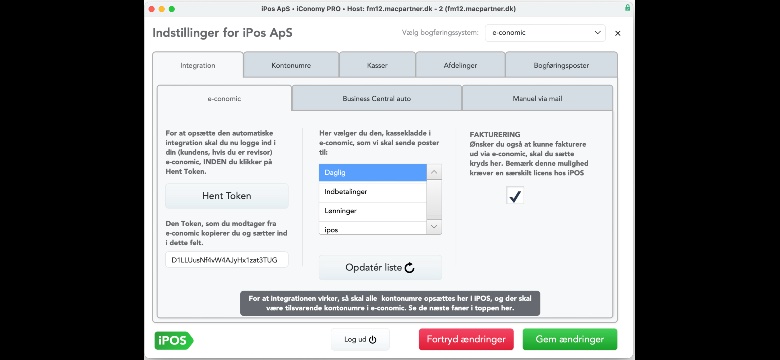 App screenshot: iPos