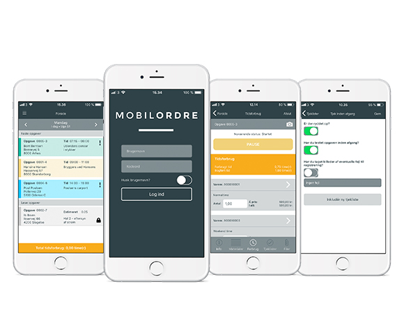 App screenshot: MobilOrdre