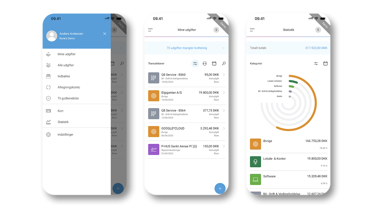 App screenshot: Zenegy Expense