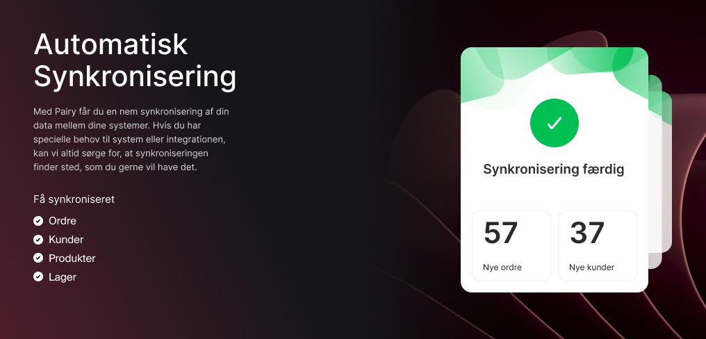 App screenshot: Smartweb-integration