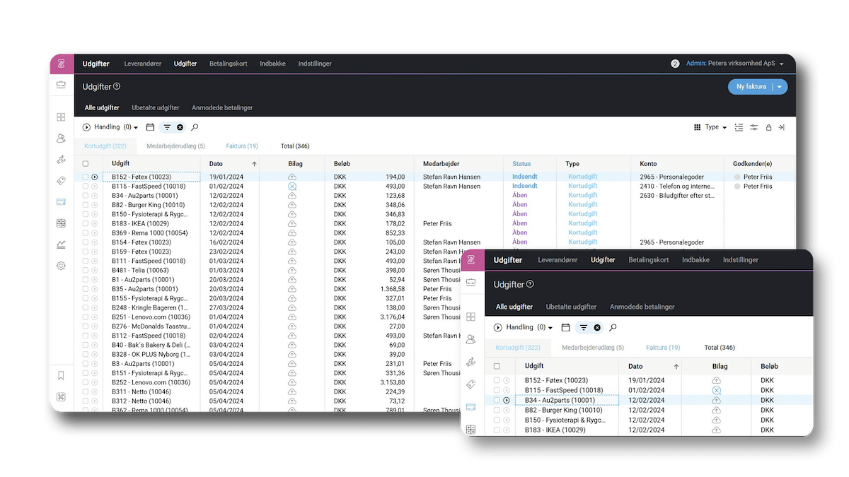 App screenshot: Zenegy Expense