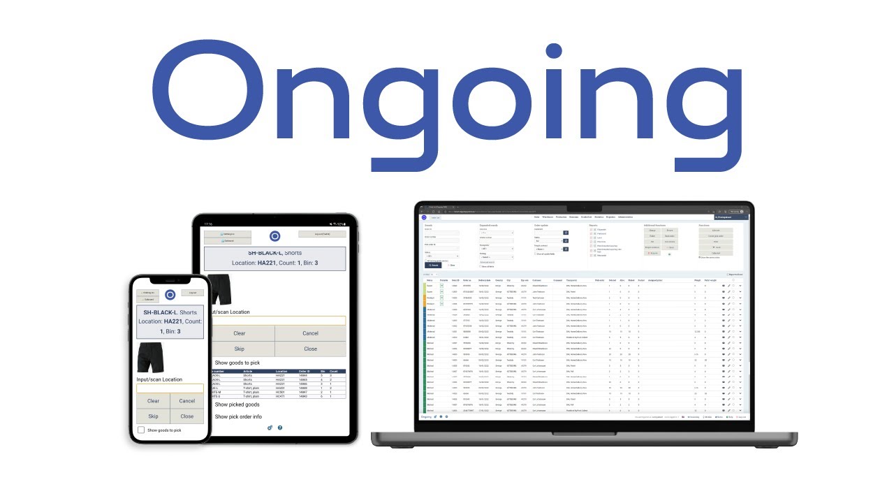 App video: Ongoing WMS