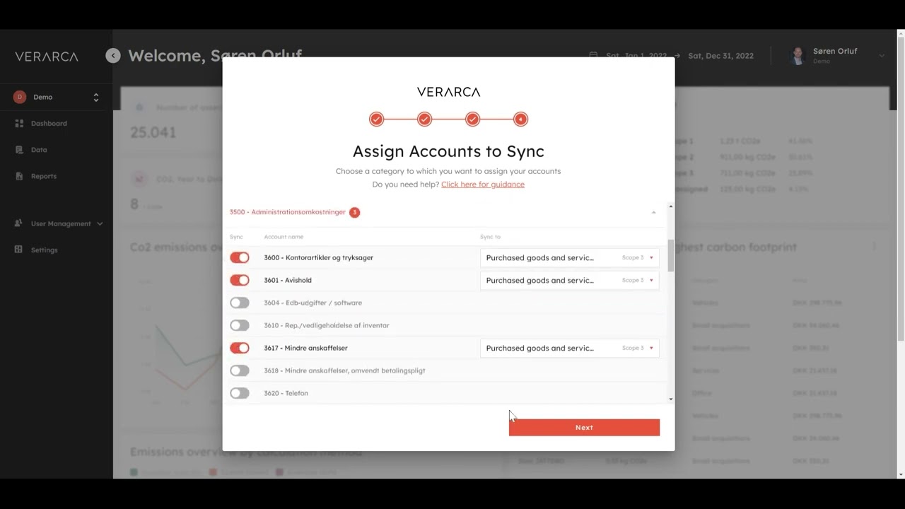 App video: Verarca - Co2 beregner