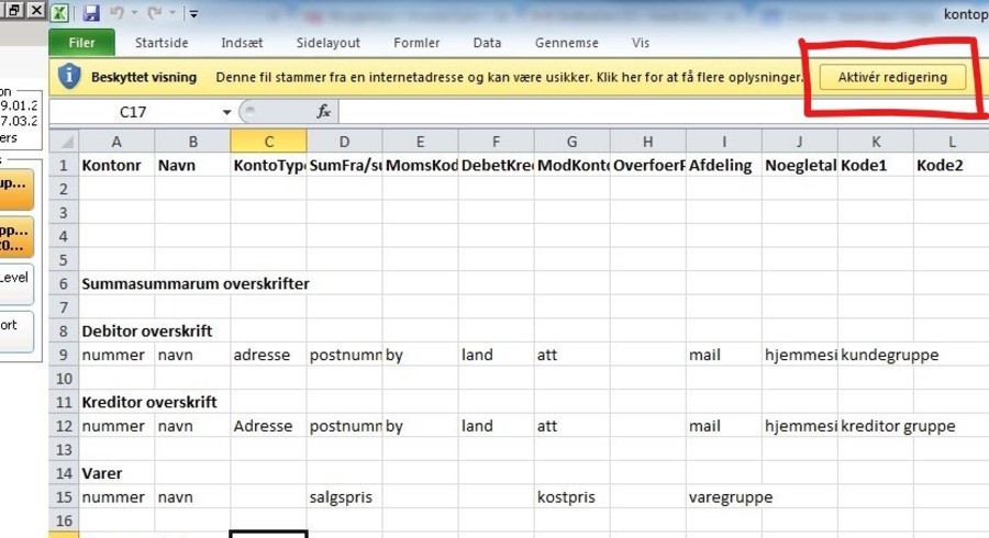 Viser valg af 'Afgrænset' datatype i Guiden Tekstimport i Excel – bruges til at sikre at data fra en tekstfil opdeles korrekt i kolonner ved import.