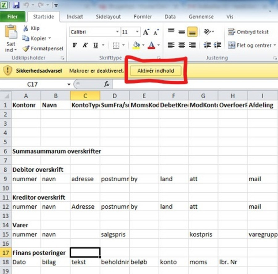 Viser valg af 'Komma' som afgrænser i Excels tekstimport-guide – bruges til at opdele data fra en tekstfil i separate kolonner.