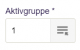 Viser feltet 'Aktivgruppe' i Periodisering – bruges til at vælge den aktivgruppe, som periodiseringen skal tilknyttes.