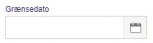 Viser kalenderikonet i feltet Grænsedato i Projektstyringsmodulet – bruges til at vælge en grænsedato.