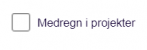 Viser afkrydsningsfeltet Medregn i projekter i Stamoplysninger – bruges til at inkludere posteringer for en vare i projektregnskabet.