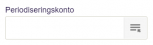 Viser feltet Periodiseringskonto i Stamoplysninger – bruges til at vælge en konto til periodisering.