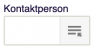Viser feltet 'Kontaktperson' i Salg – bruges til at vælge en kontaktperson fra en liste.