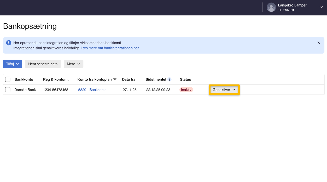 bankintegration update 